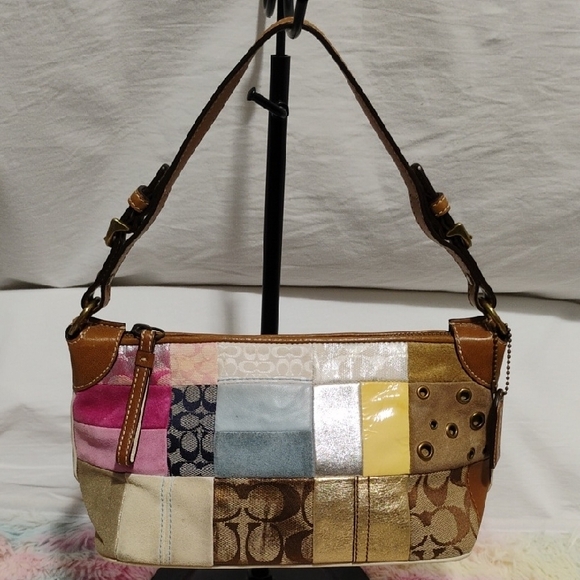Coach Handbags - SALE! Authentic Coach Pastel Patchwork Small Vintage Y2K Shoulder Bag W Hangtag